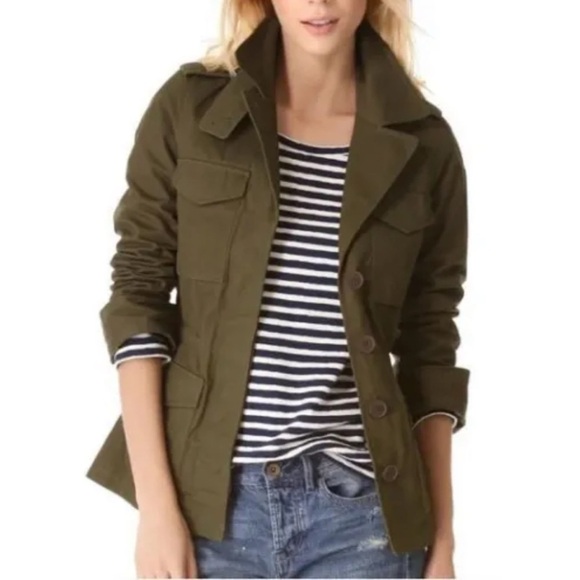 Madewell Women's Olive All Weather Outbound Military Utility Jacket 02843 Sz XS - Picture 1 of 10